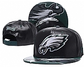 Eagles Team Logo Black Adjustable Hat GS (2),baseball caps,new era cap wholesale,wholesale hats